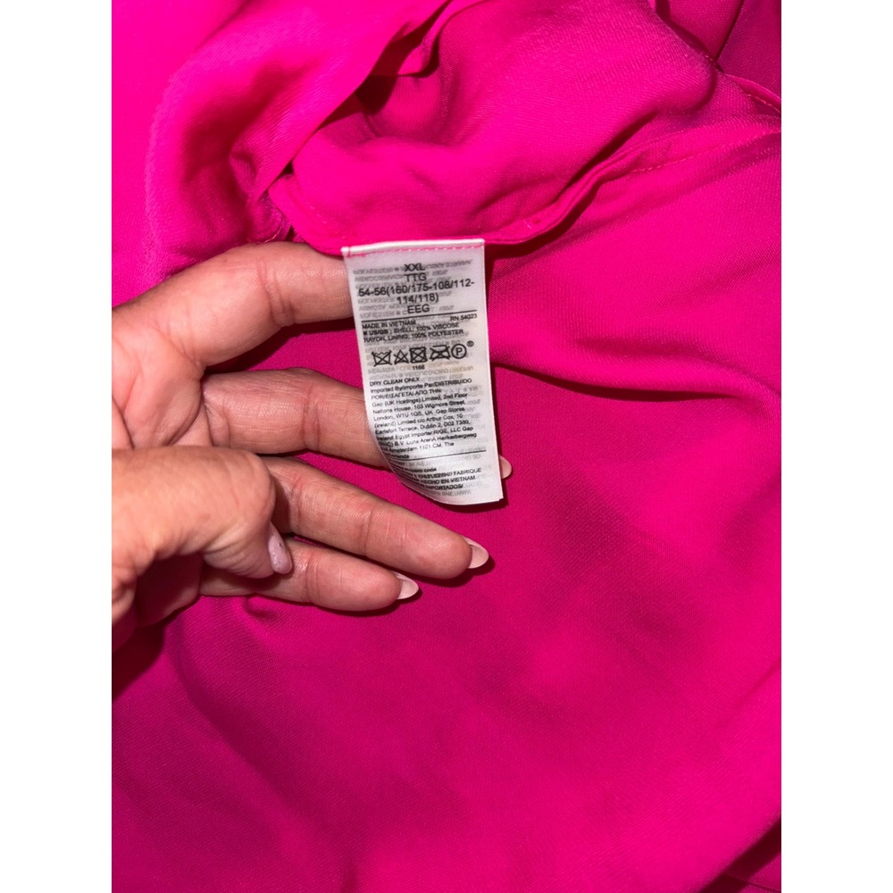 Banana Republic Hot Pink Silk Wrap Mini Dress - Picture 8 of 9